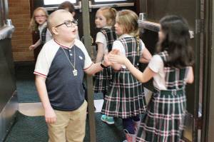 Kirkland resident Mason Gordon was diagnosed with brain cancer at age 7 in June 2012. Now 11 years old, Mason is the 2017 Sparrow at St. Monica School in Mercer Island. Contributed photo