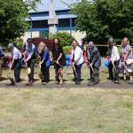 Juanita High School, Lake Washington School District and Juanita High School officials participate in a groundbreaking ceremony at the school. CATHERINE KRUMMEY / Kirkland Reporter