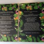 Artwork on the wall of the Kirkland Wow Wow Hawaiian Lemonade location shares some of the philosophy behind the company. CATHERINE KRUMMEY / Kirkland Reporter