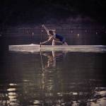 Andreea Ghizila trains at Lake Lanier in Georgia before the United States Team trials. Courtesy of Gabriel Ghizila