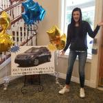 Local nursing student wins a car in local business’s anniversary raffle