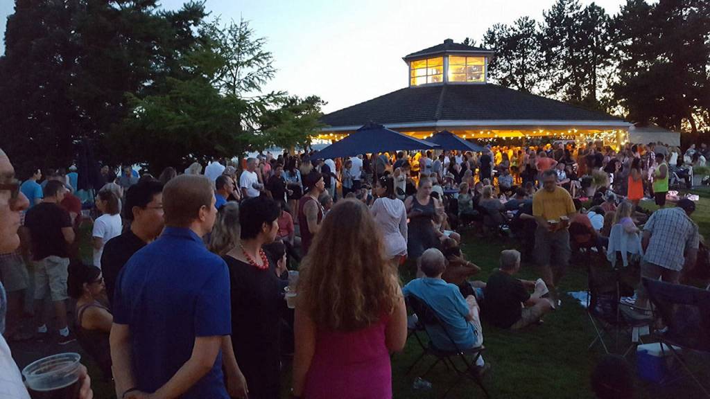 The beer and wine garden at a previous Summerfest. Courtesy of Kirkland Downtown Association
