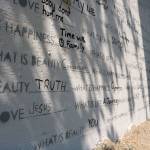 The public has the opportunity to add their thoughts to the mural through Aug. 16. The mural is located underneath Northeast 85th Street along the Cross Kirkland Corridor. The mural will be unveiled during the Sept. 9 celebration of the corridor. Megan Campbell/staff photos