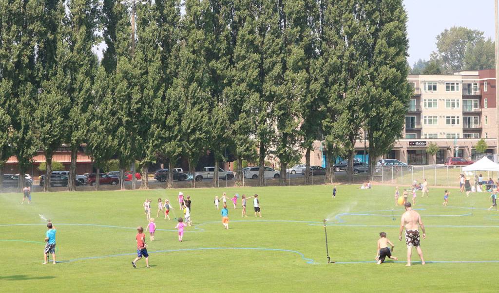 Beating the heat at Lee Johnson Field
