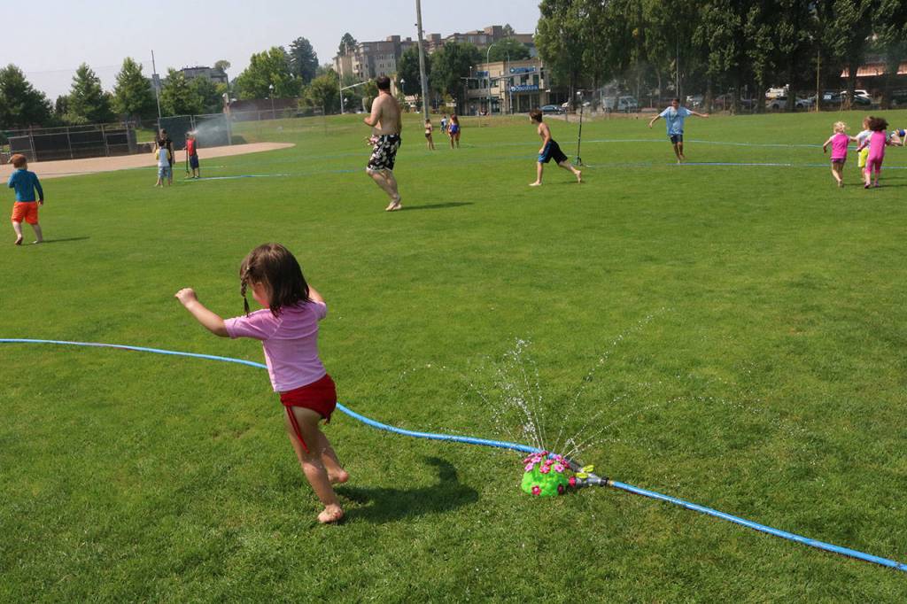 Beating the heat at Lee Johnson Field