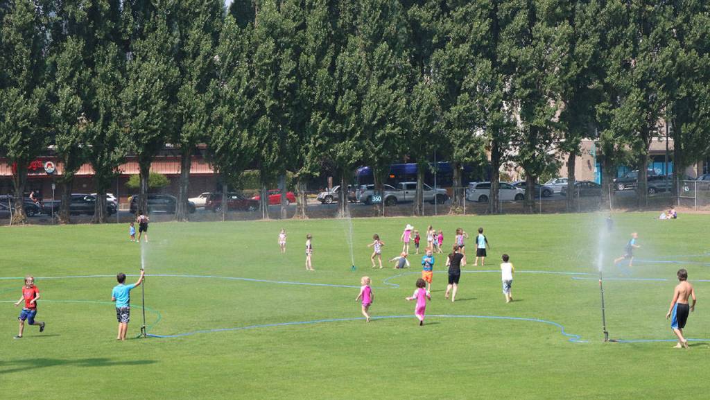 Beating the heat at Lee Johnson Field