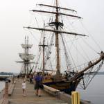 The Hawaiian Chieftain, closest, and the Lady Washington at port in Carillon Point Marina Sept. 7. Megan Campbell/Kirkland Reporter