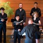 Members of the Carillon Chamber Choir perform. Courtesy of Loralee Leavitt