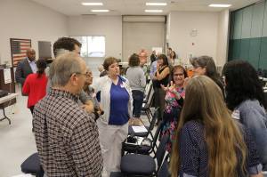 Attendees participate in a group discussion activity during a recent forum put on by First District Democrats focused on the school-to-prison pipeline. Samantha Pak, Bothell/Kenmore Reporter