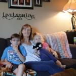 Stacey Porter sits with her two children, Isaac, 9, and Lucy, 7, in their new home. Megan Campbell/Kirkland Reporter