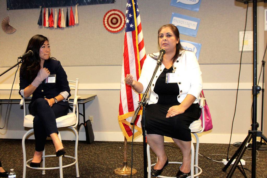 Eastside senatorial candidates sound off on fully funding education