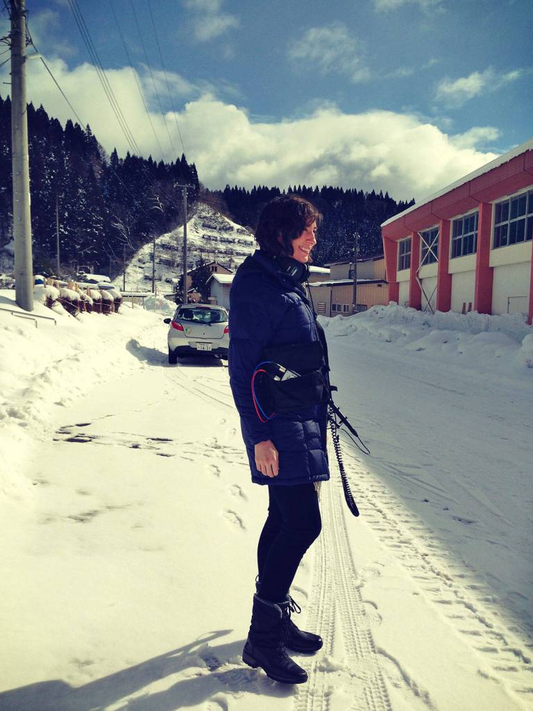 Lana Wilson while on location, filming &ldquo;The Departure&rdquo; in Japan. Courtesy of Lana Wilson