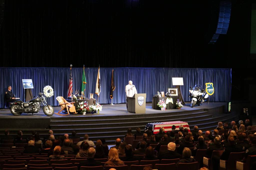 Jared Rich shares stories about his younger brother. Samantha Pak, Kirkland Reporter