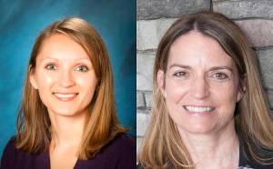 Anita Damjanovic (left) and Cassandra Sage running for the director district three position on the Lake Washington School District Board of Directors. Courtesy photo