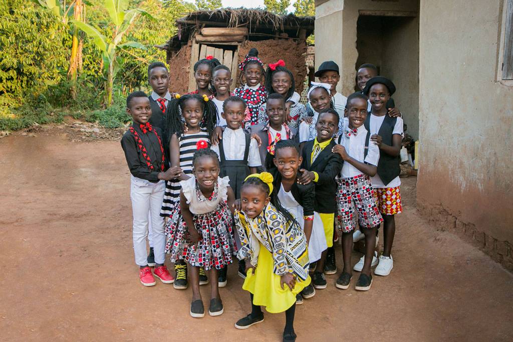 Seven groups from the Watoto Childrens Choir tour around the world each year and feature different kids each time. Courtesy of Watoto Child Care Ministry