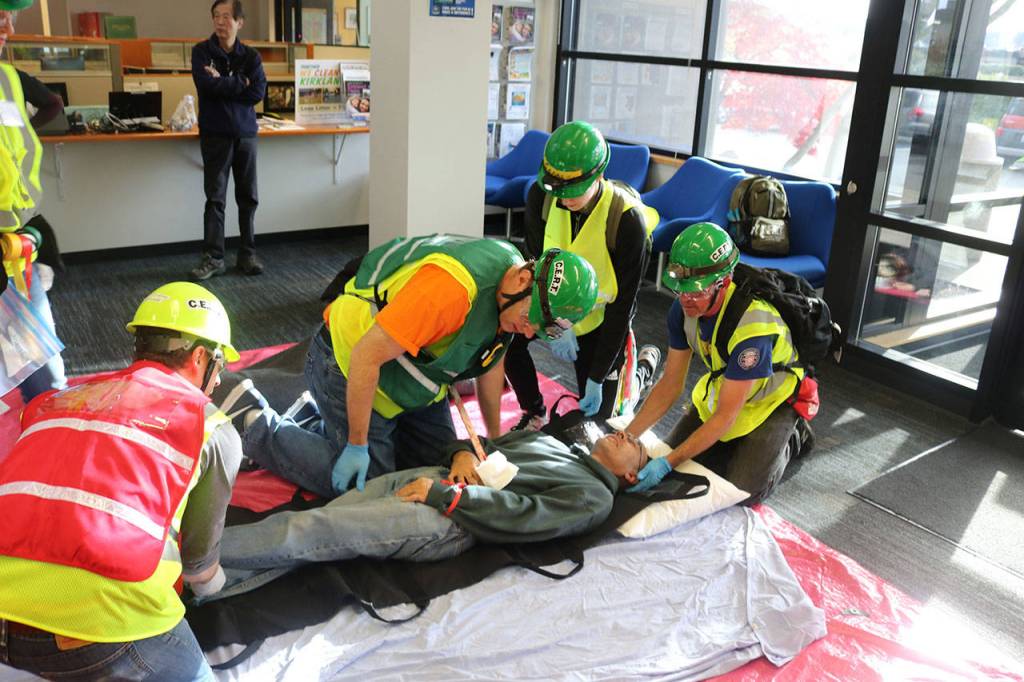 Kirkland CERTs practice for the big one