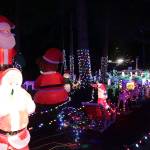 The Keeners divide their display into lands like at Disneyland and have themes including Santa, cartoon characters and deer. Samantha Pak, Bothell/Kenmore Reporter