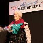Doreen Marchione attempts to hold back tears after a musical, award-filled celebration that recognized her extensive career as a public servant. Kailan Manandic, Kirkland Reporter