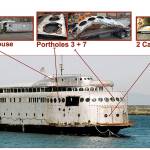 The salvage that was taken from the historic passenger vessel Kalakala that were used in the art concepts. <em>Courtesy Photo</em>