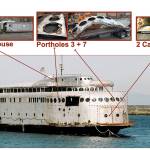 The salvage that was taken from the historic passenger vessel Kalakala that were used in the art concepts. <em>Courtesy Photo</em>