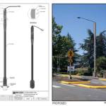 A rendering of Verizons light pole small cell implementation designs. <em>Courtesy of the city of Kirkland</em>