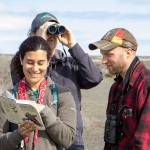 Local birders help count birds during a 2017 survey. <em>Mick Thompson, Eastside Audubon</em>
