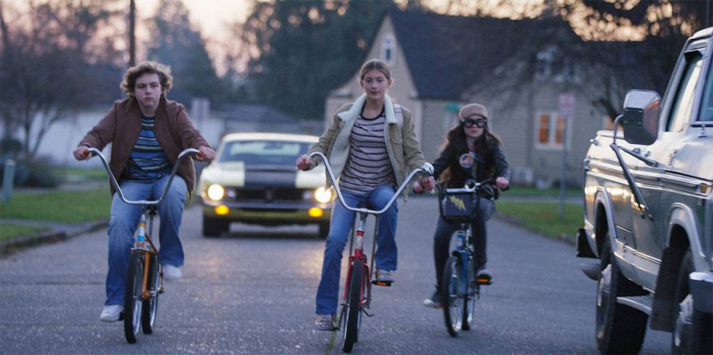 Kirkland resident Mary Madaline Roe (right), Eden Campbell (middle) and Morgan Chandler (left) act in a scene during the filming of They Reach. Courtesy of Single Schred Films