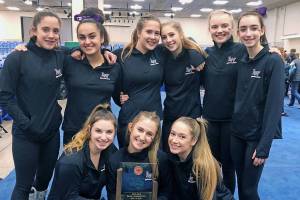Lake Washington gymnasts notch third at state