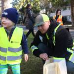 When Waste Management drivers visited 2-year-old Lorne Muller (left) on March 15, they came bearing gifts. Kailan Manandic, staff photo
