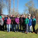 Members of Dave Ramsays family and Friday work group pose at a gathering to recognize his service at Juanita Bay Park on March 16. Katie Metzger/staff photo