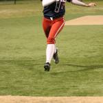 Juanitas Briar Swayne rolls into third base during a jamboree on March 9. Andy Nystrom/staff photo