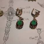 Shirzad draws up designs for his handmade jewelry before creating the unique pieces. Aaron Kunkler/Staff Photo