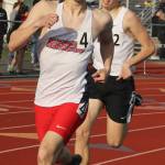 Juanitas Ryan Greenwalt (front) and Lake Washingtons JR Hentges compete in the 800-meter run on April 19. Andy Nystrom / staff photo