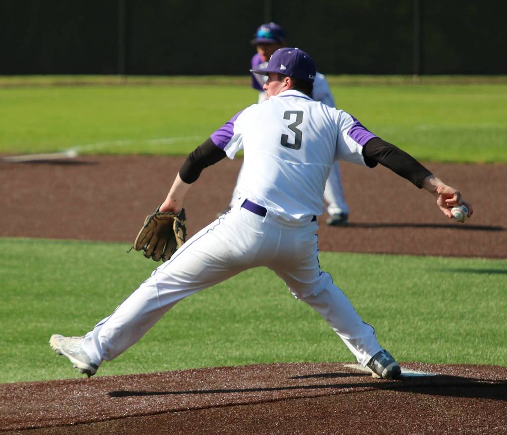 LWs Michael Buchanan fires away. Andy Nystrom / staff photo