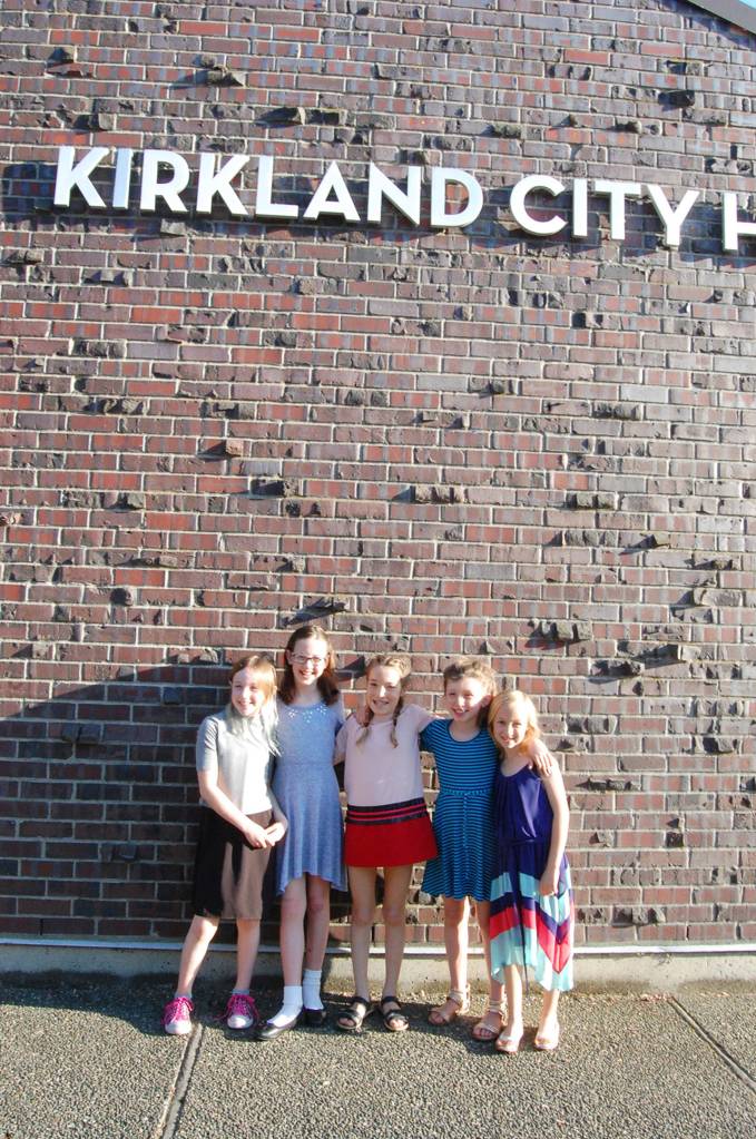 Local students are asking city councils to ban plastic bags, recently attending the meeting in Kirkland on May 15. Katie Metzger/staff photo