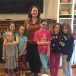 The girls meet with Rep. Shelley Kloba. Photo courtesy of Angela Pifer