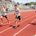 Photo courtesy of Don Borin/Stop Action Photography                                Lake Washington Kangaroos senior Xavier Betancourt, center, earned sixth place with a time of 40.43 in the 300 hurdles at the Class 3A state track meet on May 26 at Mount Tahoma High School in Tacoma.