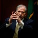 John Reed testifies in his own defense last week in Snohomish County Superior Court in Everett. (Dan Bates / The Herald)