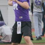 Zeke Pelluer looks down field for a receiver on June 7. Andy Nystrom / staff photo