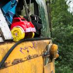 The smallest and least broken down vehicle on the property. Photo by Caean Couto