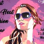 The Beat the Heat Fashion Show poster. Courtesy of the Greater Kirkland Chamber of Commerce