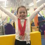 Frannie Ronan is set for gymnastics action at the Special Olympics