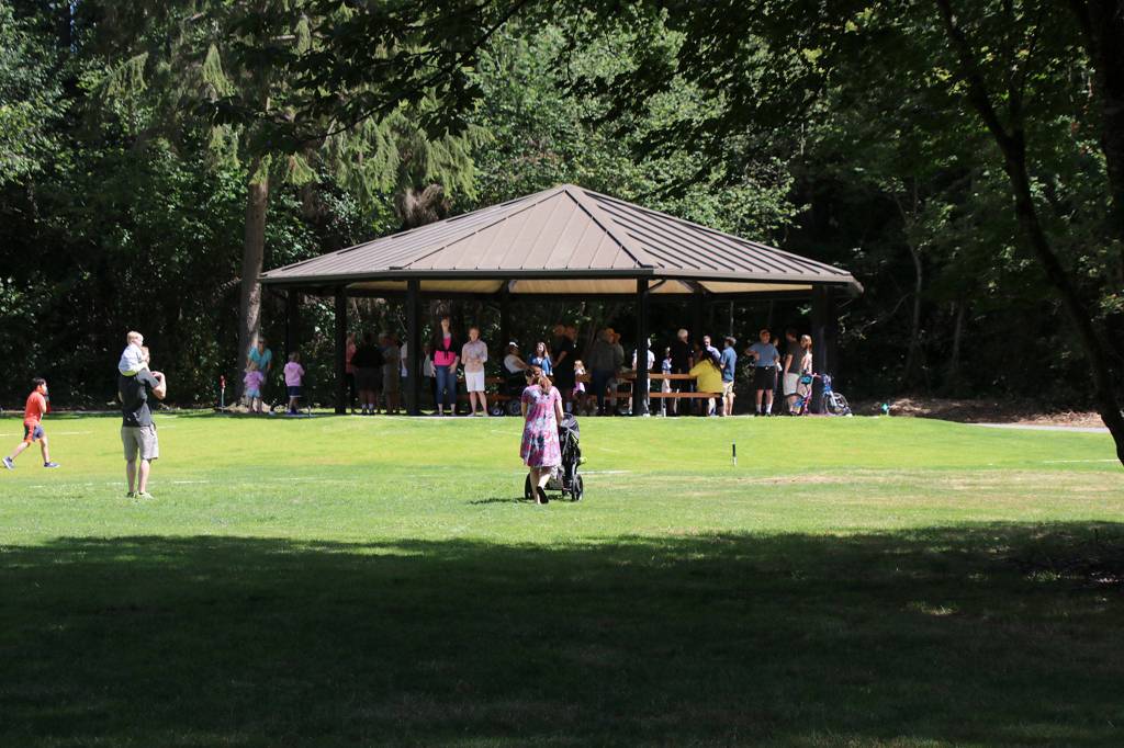 The Edith Moulton Park renovation project featured a new picnic pavilion, along with a new restroom and play structure. Photo courtesy of the city of Kirkland