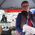 Lucia Wyss, a Hidden Valley Farms co-owner and West Seattle Farmers Market vendor, lobbied in favor of HB 2671. Melissa Hellmann/staff photo