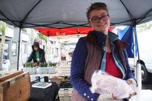 Lucia Wyss, a Hidden Valley Farms co-owner and West Seattle Farmers Market vendor, lobbied in favor of HB 2671. Melissa Hellmann/staff photo                                Lucia Wyss, a Hidden Valley Farms co-owner and West Seattle Farmers Market vendor, lobbied in favor of HB 2671. Melissa Hellmann/staff photo