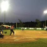 Kya Aldrich unleashes a pitch. Courtesy of Kristin Pascal