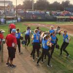 Kirkland takes the field. Courtesy of Kristin Pascal