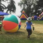 The 11-acre KidZone entertains children and adults with inflatables, activities and more. Photo via Facebook