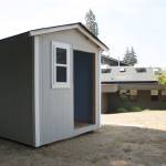 The tiny house built at Holy Spirit Lutheran Church will be donated to a village in Seattle. Katie Metzger/staff photo