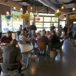 F3 members meet for coffee at the Down Pour Coffee Bar in Redmond after the workout. Reporter Kailan McGruff Manandic sits with Jason AP Silverstein and Christian Xbox Benn (left). Photo Courtesy of Brian Dilfer Gawthrop